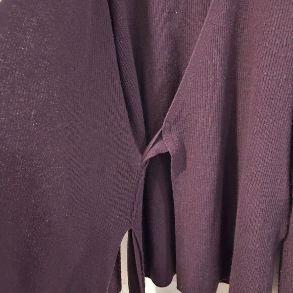 Athleta Women’s XXS Plum Wrap Sweater Long Sleeve Belted Cardigan - Picture 5 of 8